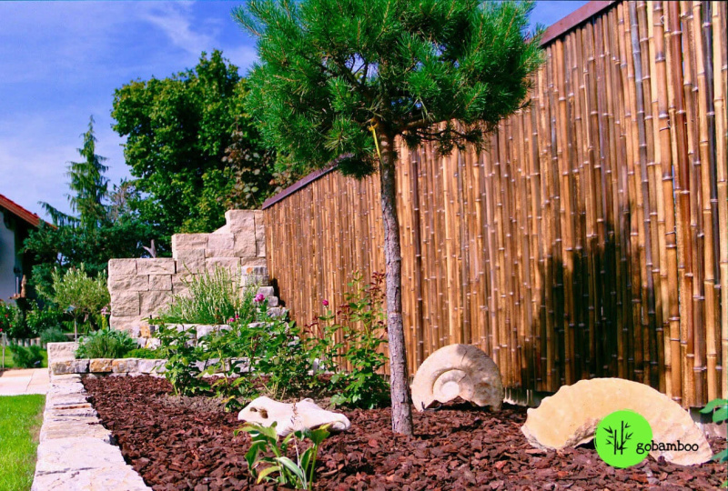 inspirace bambusový plot